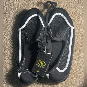 Black Water Shoes, & Pink / White FlipFlops